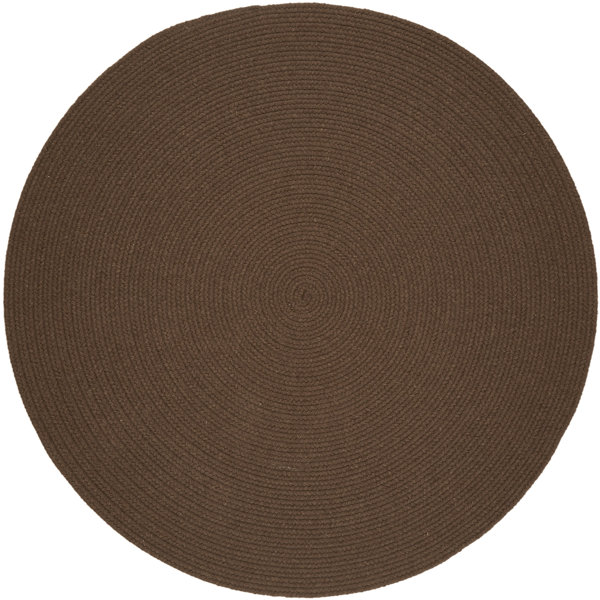 August Grove® Smyth Hand Braided Wool Solid Color Rug & Reviews Wayfair